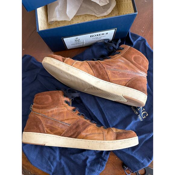 Herring Boxing II Cognac Calf and Suede Men\'s 43 Shoes main image 5